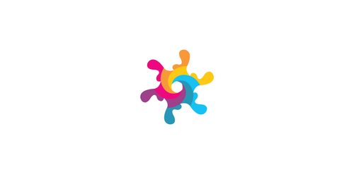 创意色彩抽象logo设计