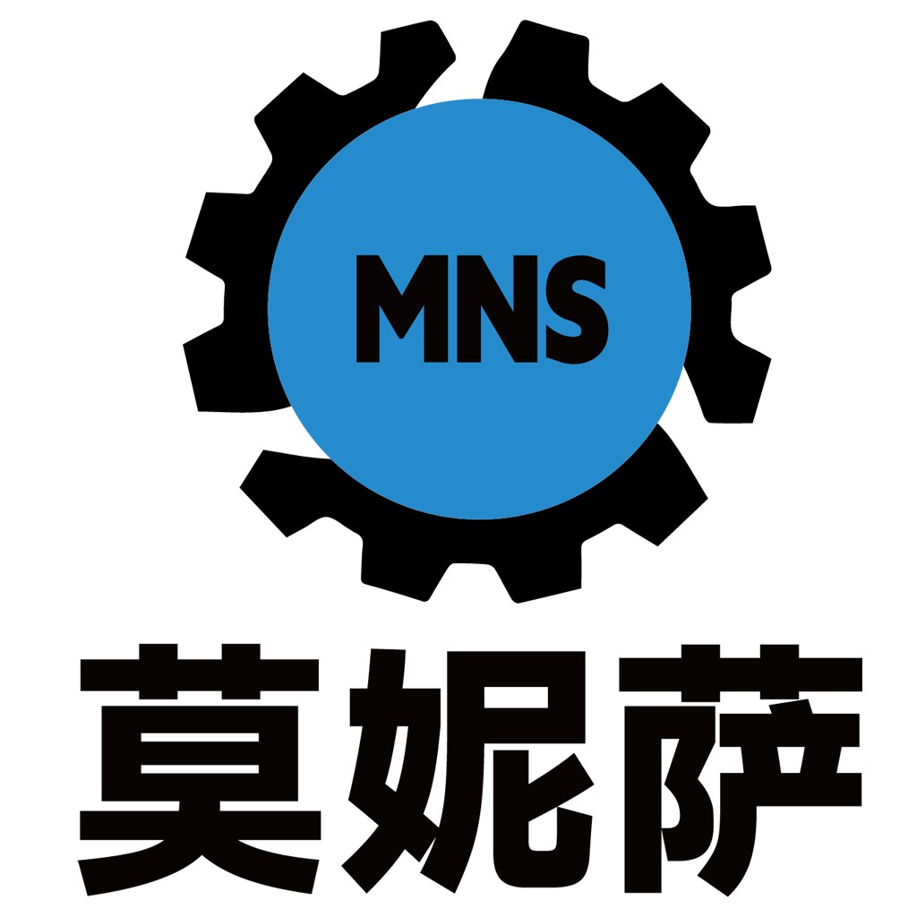 MNS系统logo设计:机械齿轮与简洁文字的完美结合
