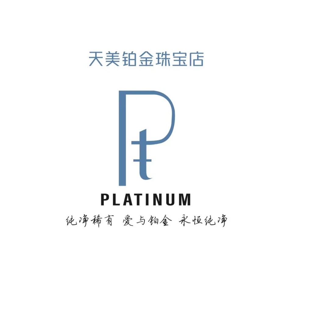 简约优雅的铂金珠宝店Logo设计