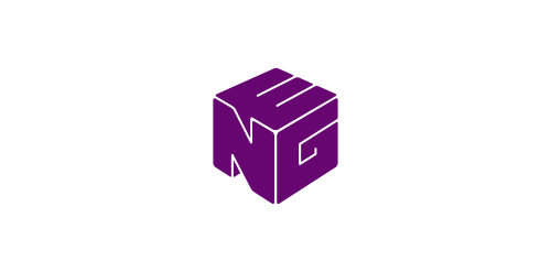 简洁现代的NG字母组合logo设计