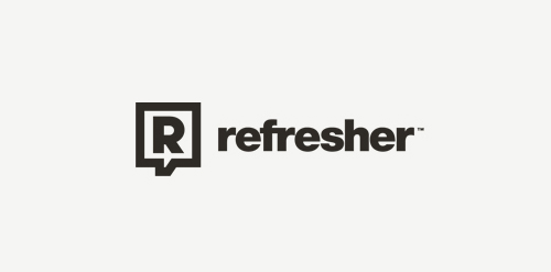 简约风格的Refresherer logo设计