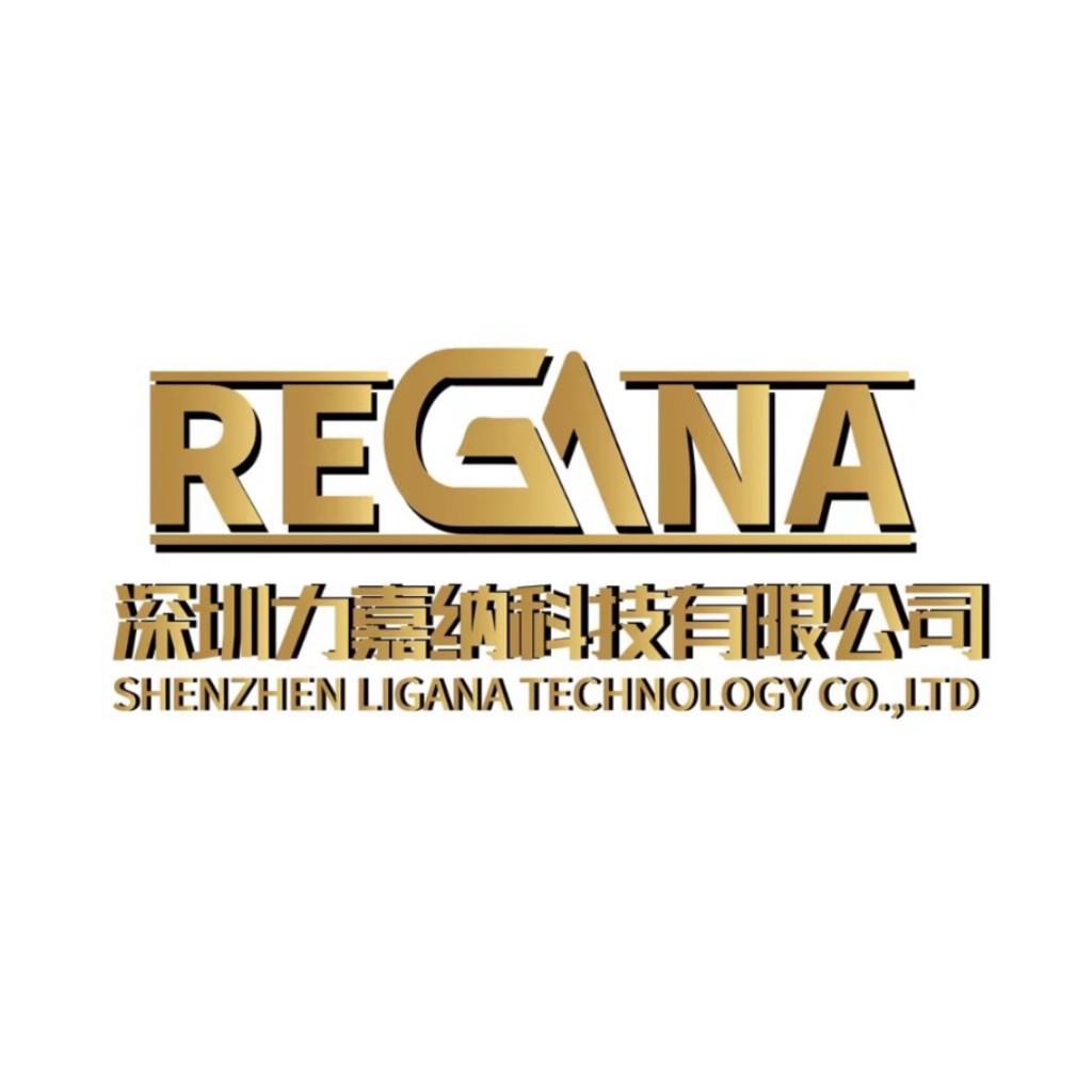 现代科技感金色Logo设计