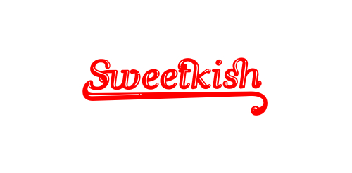 Sweetkish Logo设计:复古风字体与线条美感