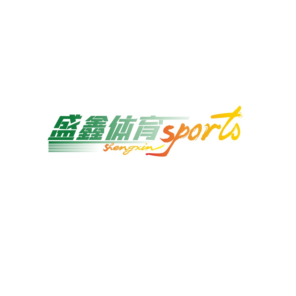 体育运动logo设计:活力橙绿