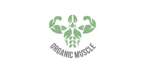 有机肌肉Logo设计