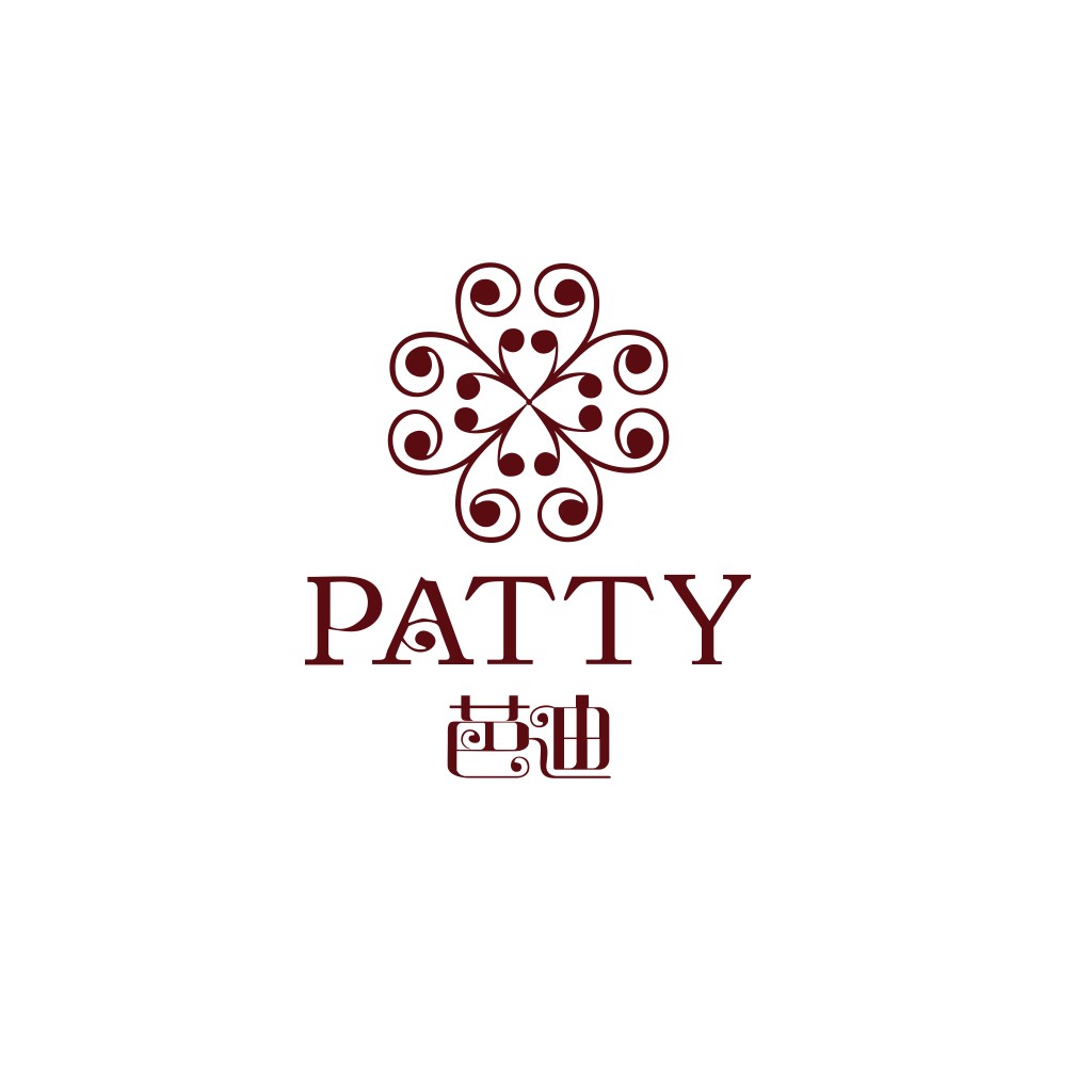 优雅复古风格Patty品牌logo设计