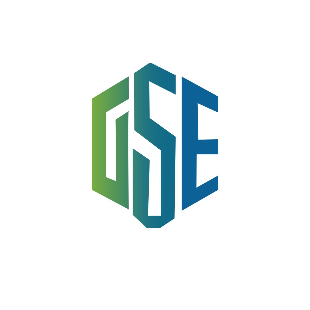 现代简约GSE字母logo设计