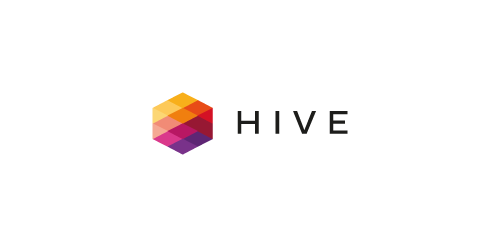 Hive Logo设计:简约几何图形标识