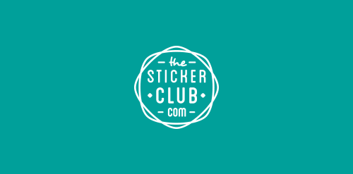 简约风Sticker Club Logo设计