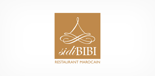 sidiBIBI logo设计:优雅的摩洛哥餐厅标志