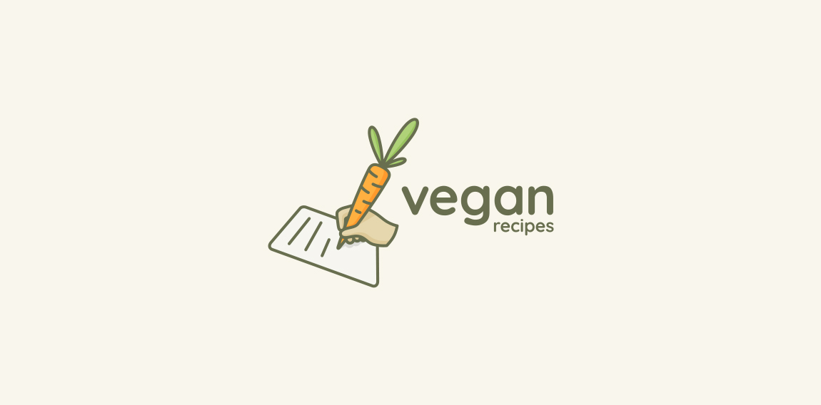 素食食谱logo设计