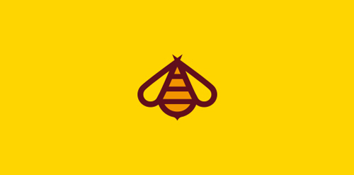 蜜蜂logo设计:简洁而富有象征意义