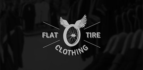 扁平轮胎服装logo设计