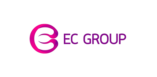EC Group Logo设计：现代简洁标识