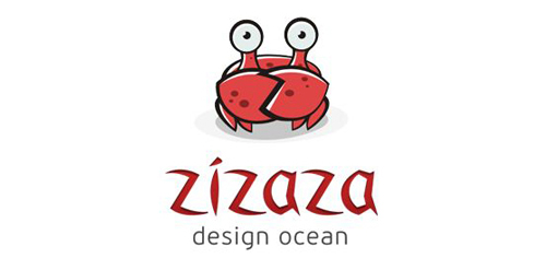 创意海蟹logo设计