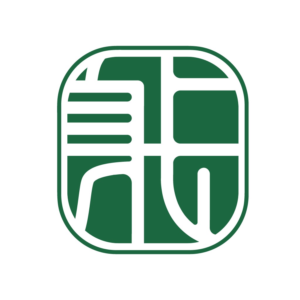 简约绿色方框logo设计