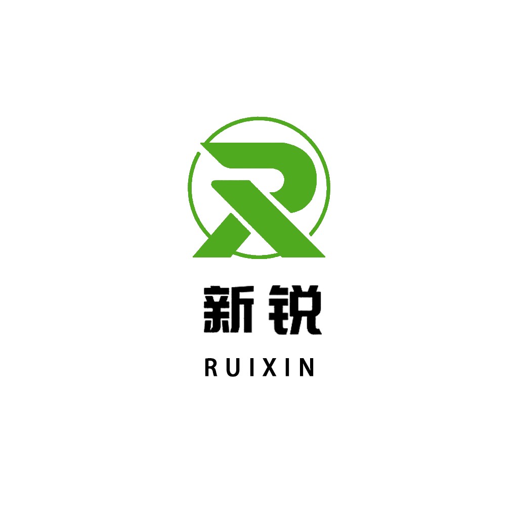 绿色简约字母R logo设计