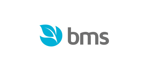 简约自然风格的bms logo设计