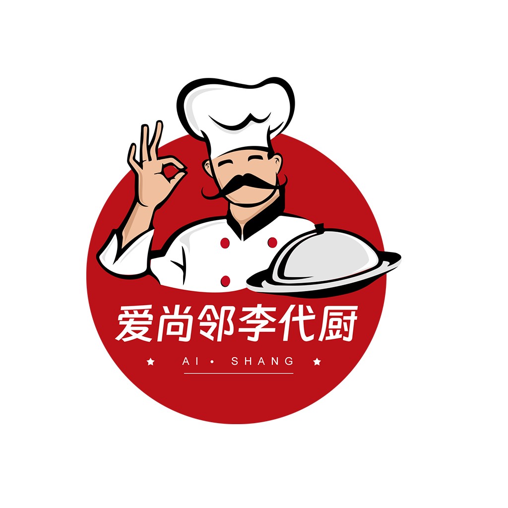 厨师形象logo设计：爱尚厨房