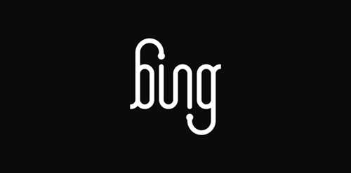 简洁优雅的Bing logo设计