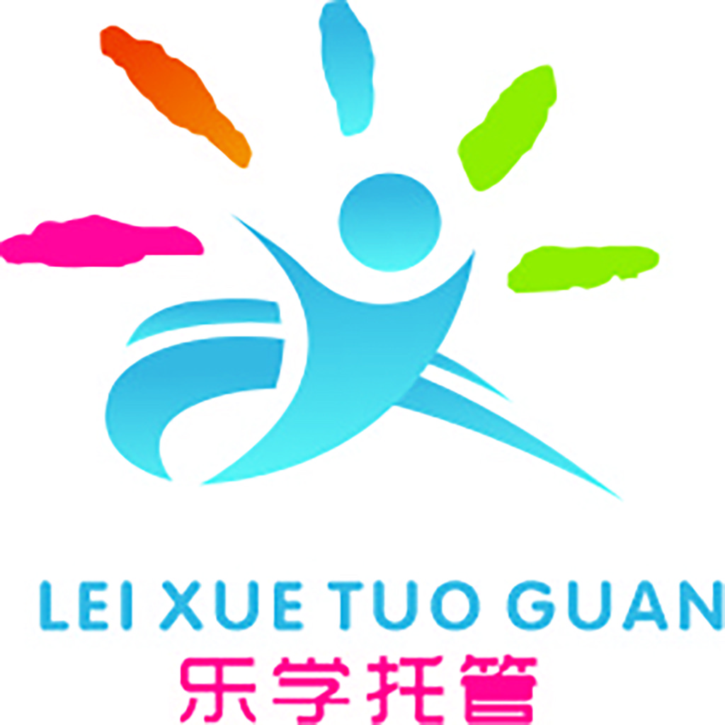 色彩斑斓的乐学托管logo设计