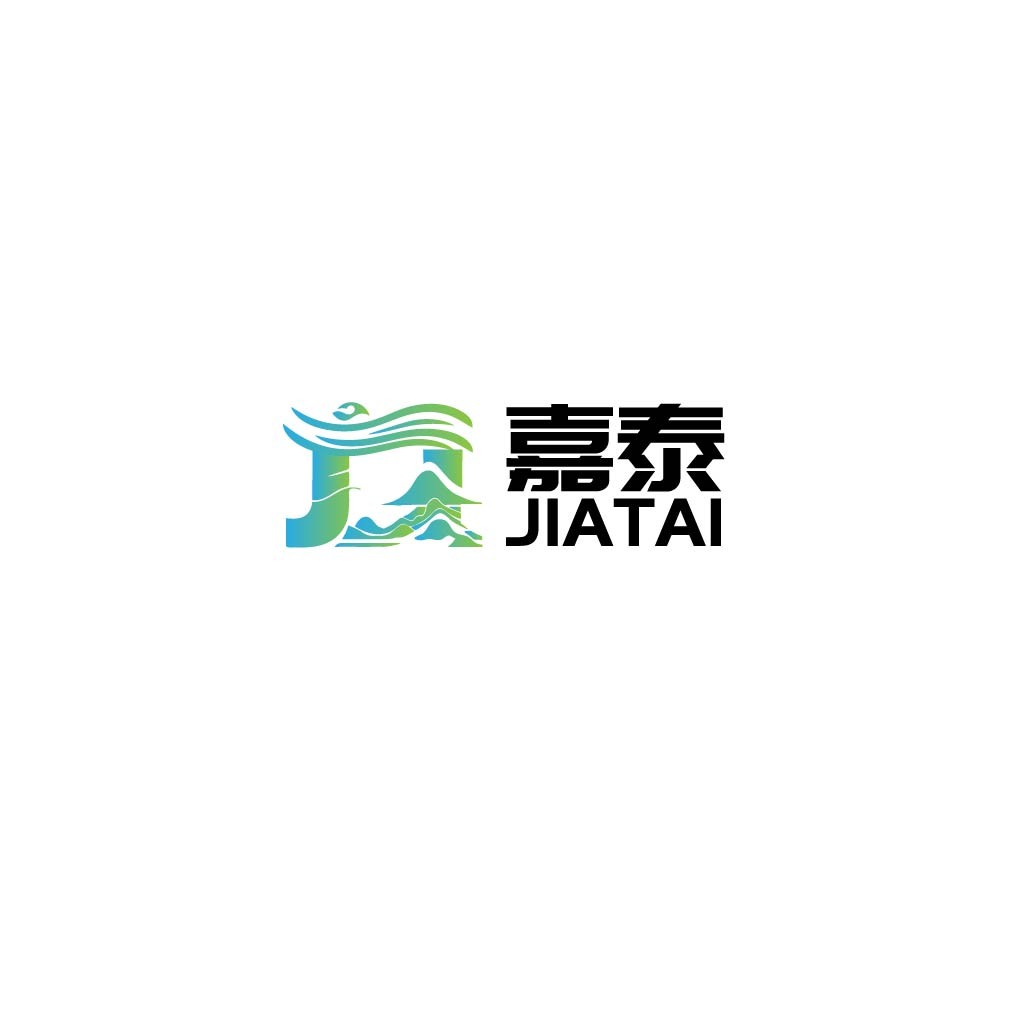 嘉泰泰logo设计:山水结合的现代企业标识