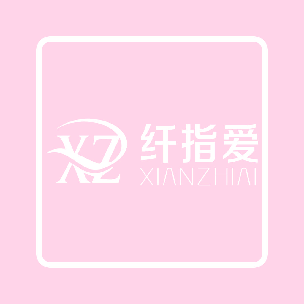 简约粉色背景的logo设计