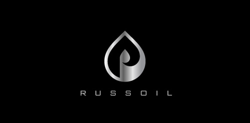 Russoil logo设计:简约水滴形状的标志