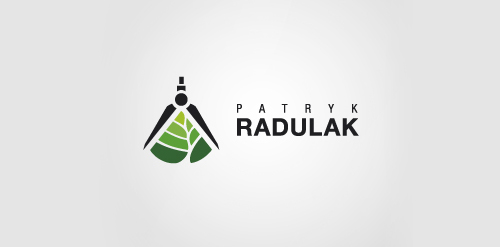 简洁自然风logo设计