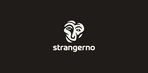 抽象动物头像logo设计