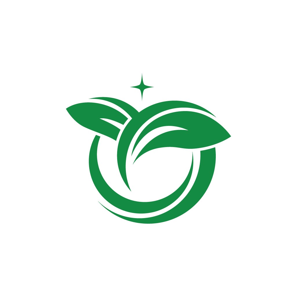 绿色叶子环保标志设计