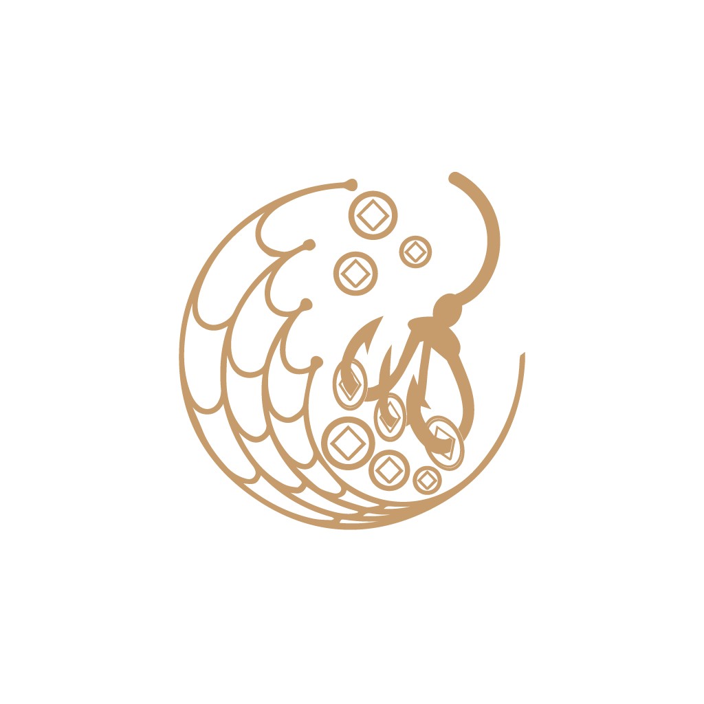 简洁抽象的圆形logo设计