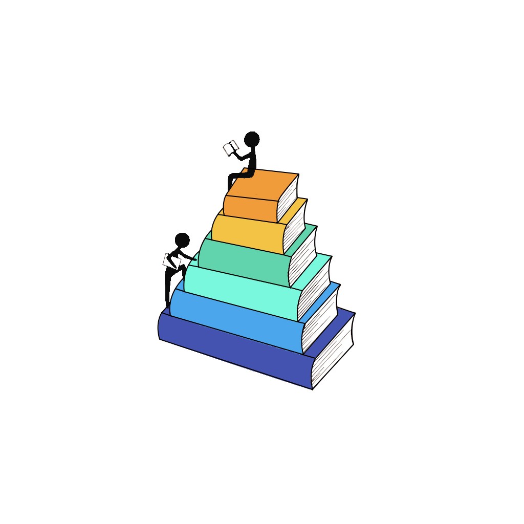 知识阶梯：教育与学习logo设计