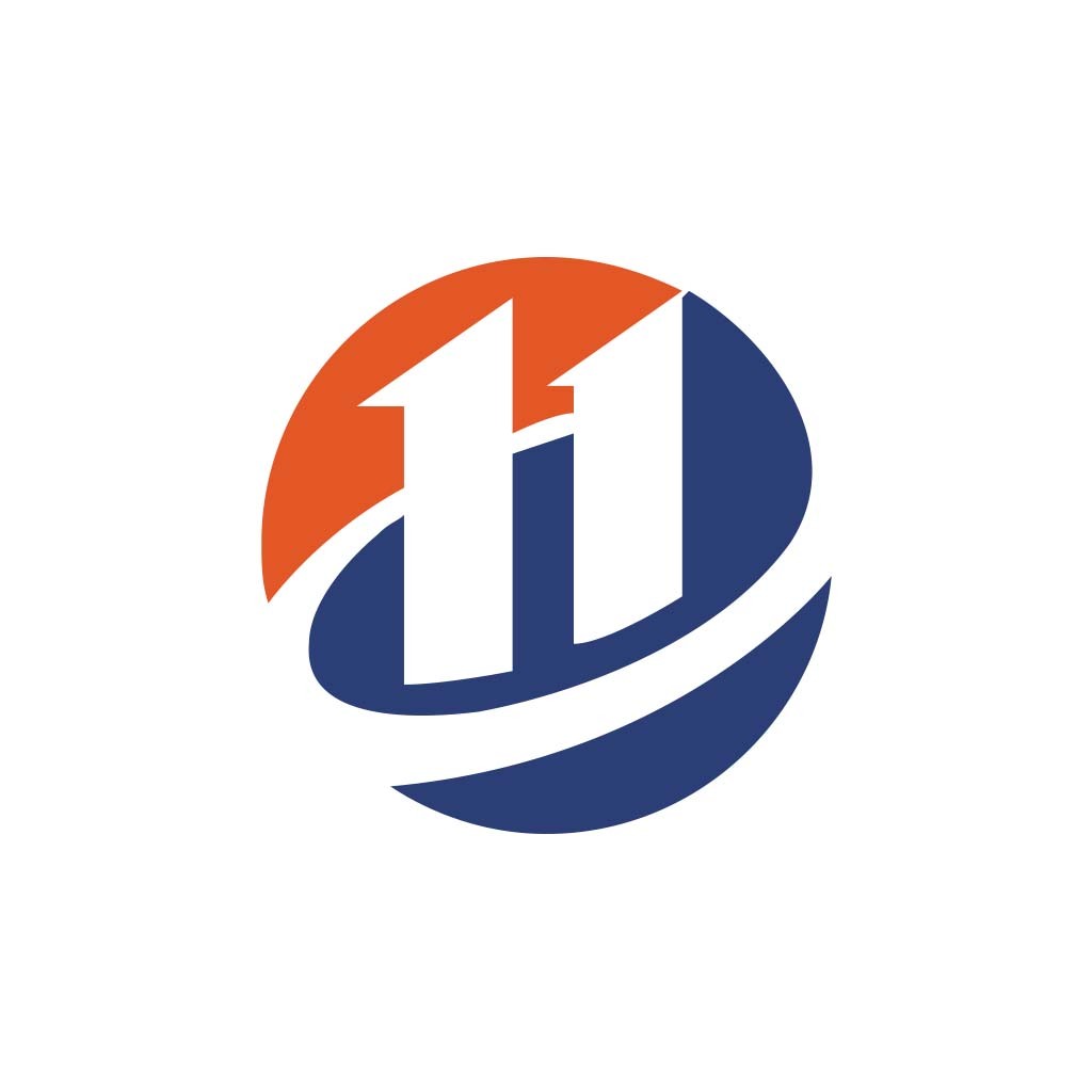 简洁现代数字11标志设计