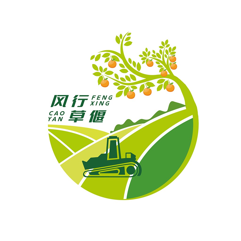风行草偃农业品牌logo设计