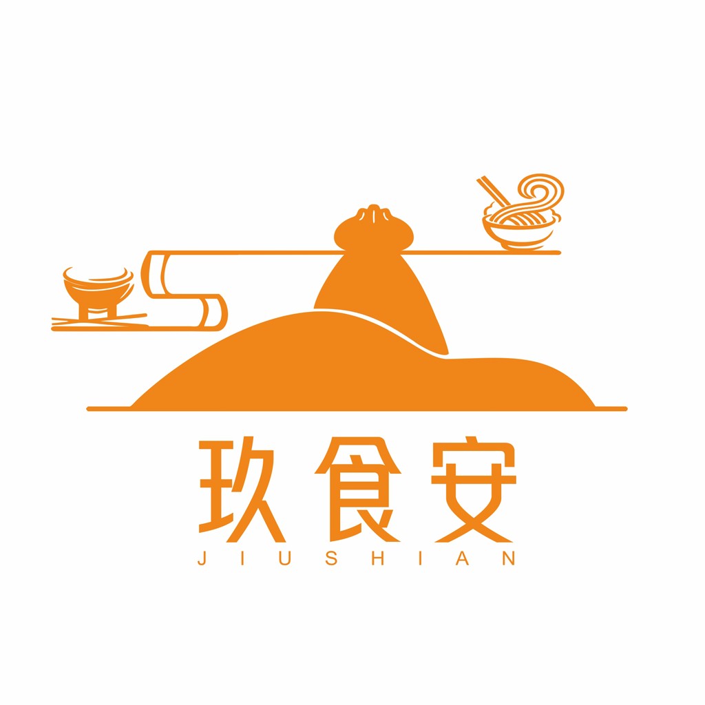 美食餐厅logo设计：简约中式风格