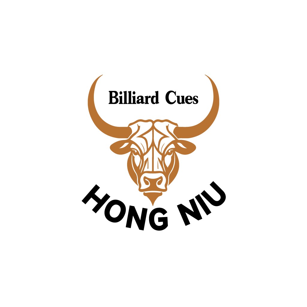 牛头图案的台球杆品牌logo设计