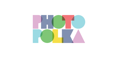 Photo Polka Logo设计:创意拼贴艺术风格