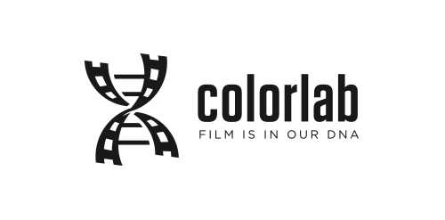 ColorLab Logo设计：DNA与电影结合的视觉符号