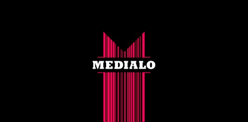 简约线条设计的MEDIALO品牌logo