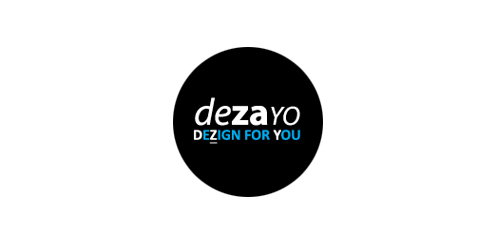 简约黑圆logo设计：DEZAYO设计为我