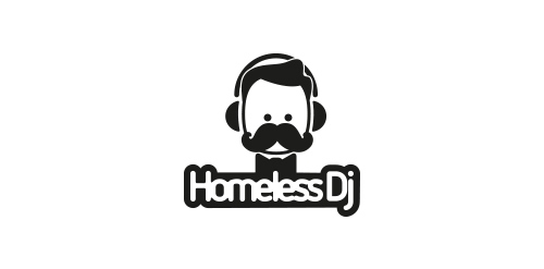 Homeless Dj Logo设计