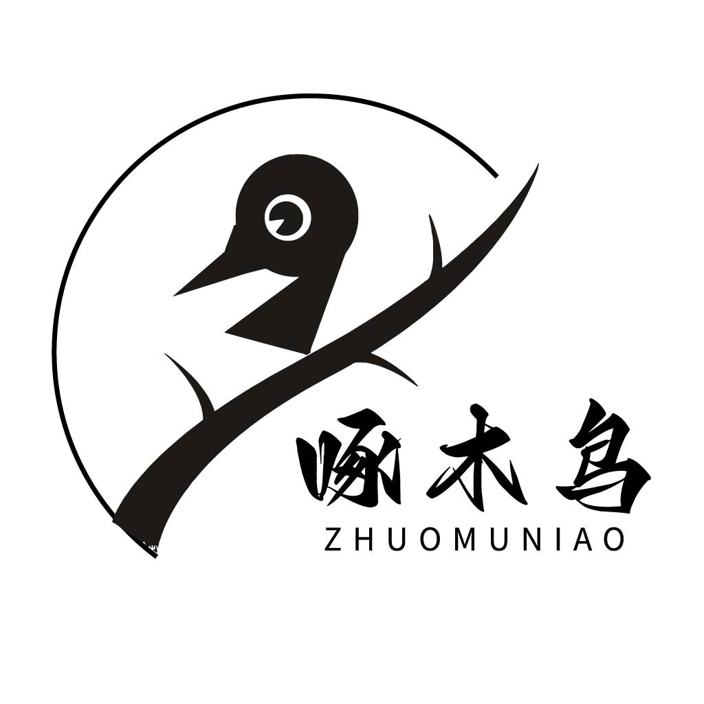 啄木鸟logo设计:简洁自然的视觉标识