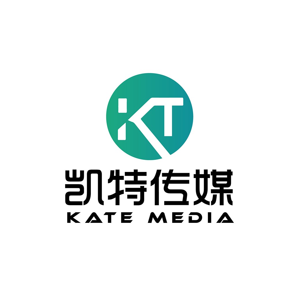 凯特传媒logo设计:简洁现代视觉传达