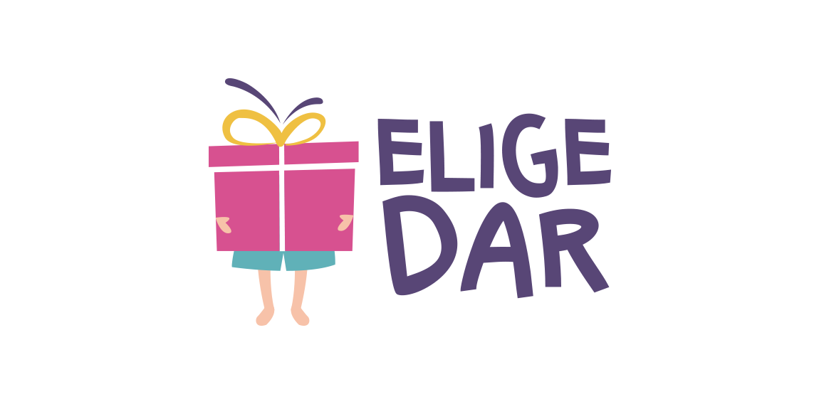 Elige Dar Logo设计:创意礼品盒图标