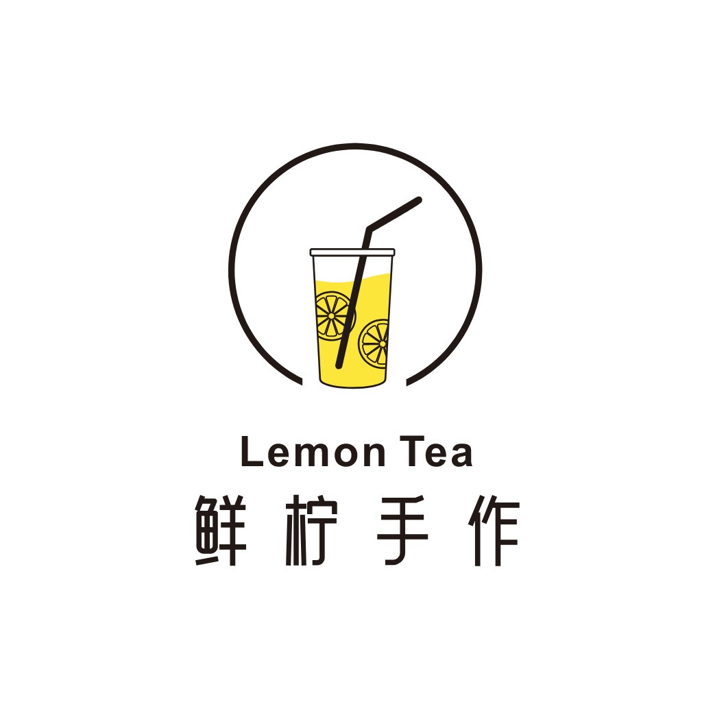 清新柠檬茶logo设计