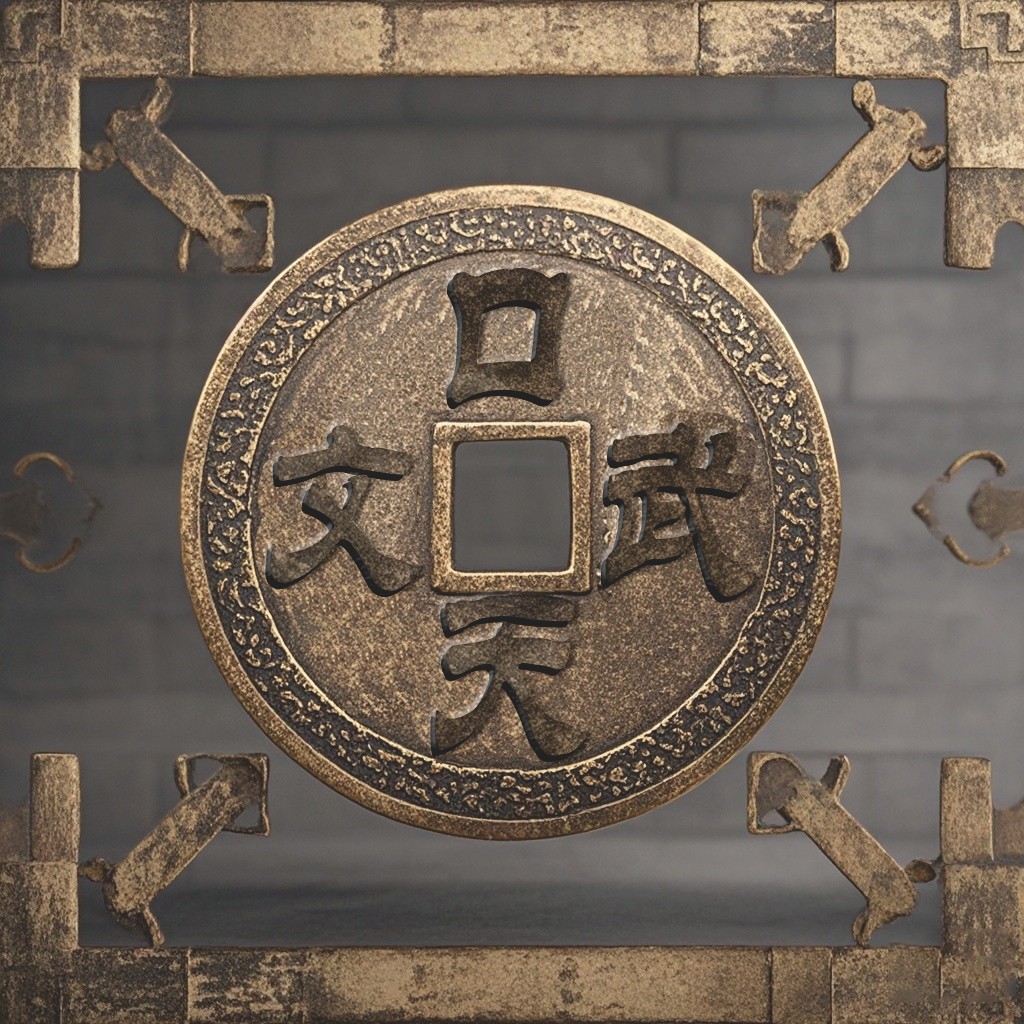 古风铜钱logo设计