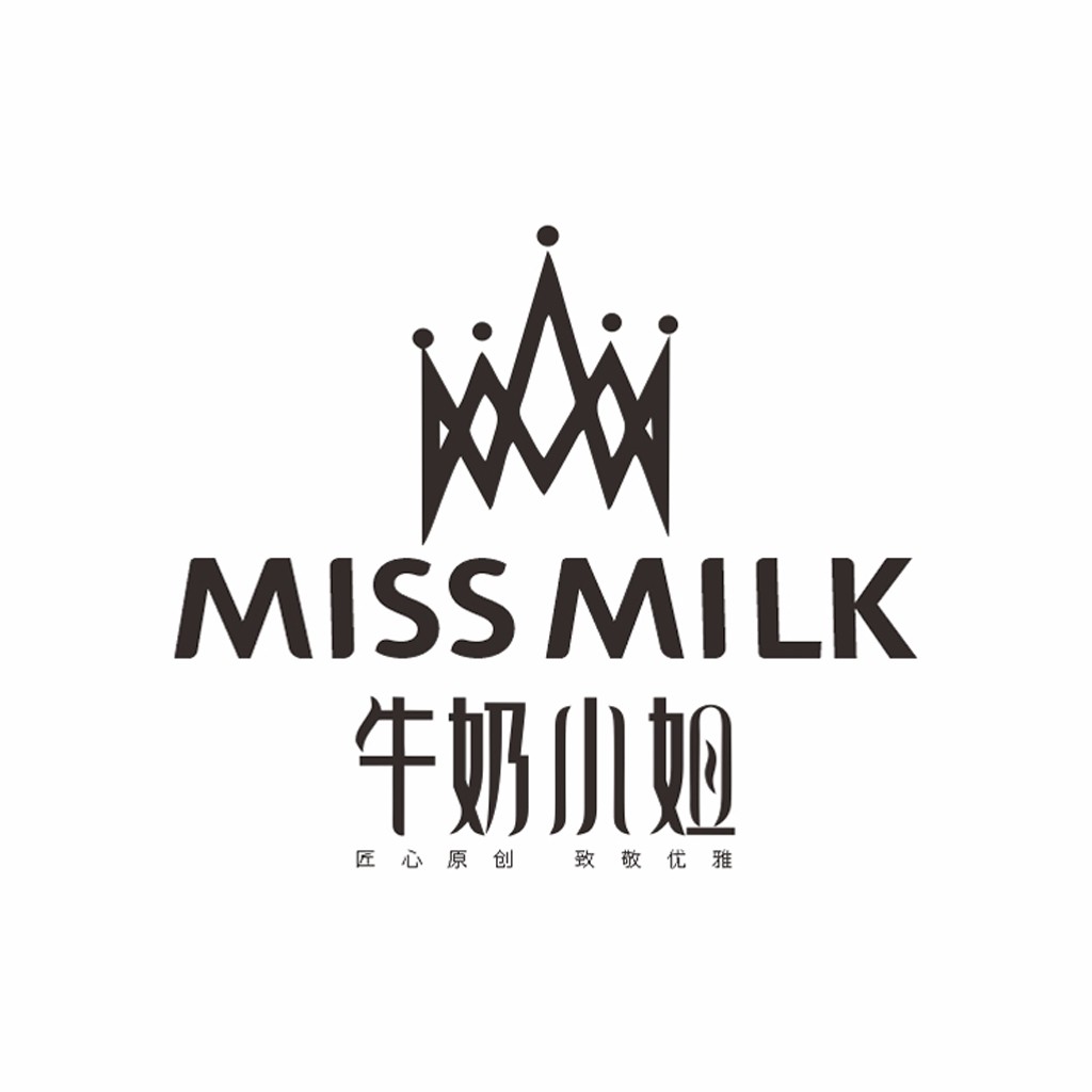 Miss Milk牛奶小姐logo设计
