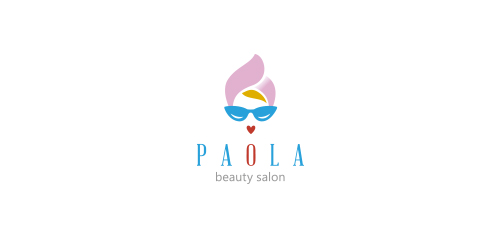 PAOLA Logo设计:美容沙龙品牌标识