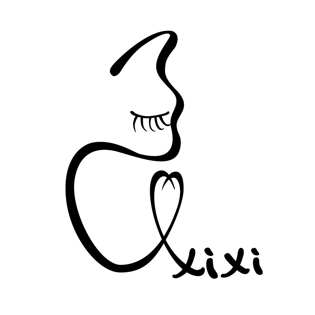 简约线条女性头像logo设计